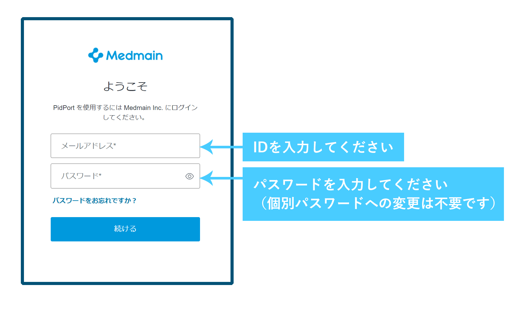 ログイン
