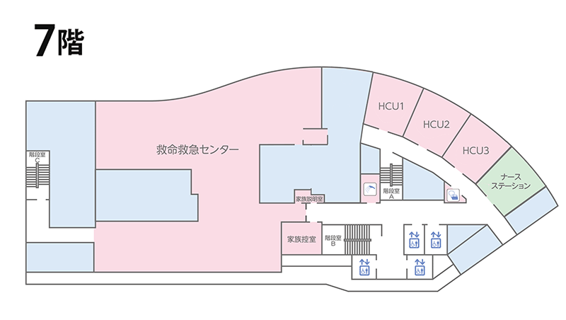 フロアマップ 地域医療支援病院 地域がん診療連携拠点病院の福岡県済生会福岡総合病院