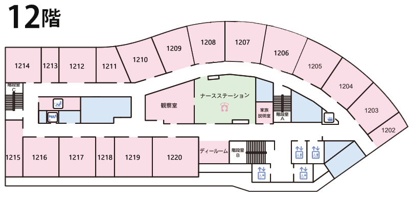 12階　病室・新生児室・分娩室